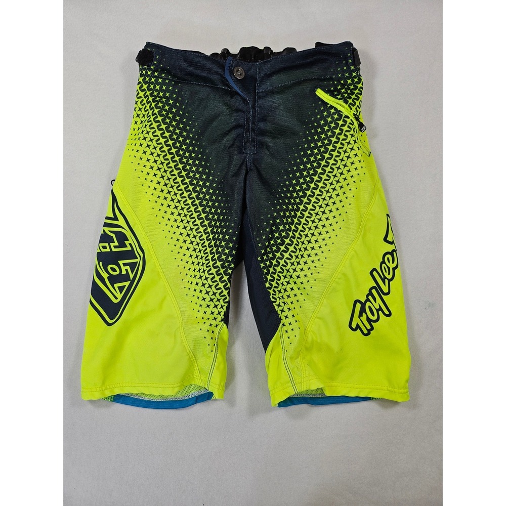 Troy Lee Designs Sprint Mountain Bike Shorts - Men's Size 32 - Flo Yellow & Teal